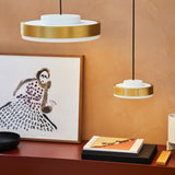 Discus Pendant Light Small Matt White Lacquered By Contardi - Lifestyle View2