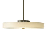 Disq LED Pendant Large, shown in Dark Smoke, by Hubbardton Forge