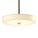Disq LED Pendant Small in Modern Brass by Hubbardton Forge