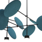 Diva Suspension Black Teal 3 Lights By Mogg Detailed View