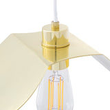 Dodoma Pendant Light - Polished Brass / White Cable