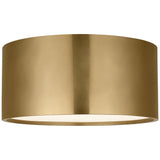 Dola Flush Mount Medium Hand Rubbed Antique Brass By Visual Comfort Modern