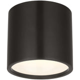 Dola Flush Mount Small Bronze By Visual Comfort Modern - Side View1