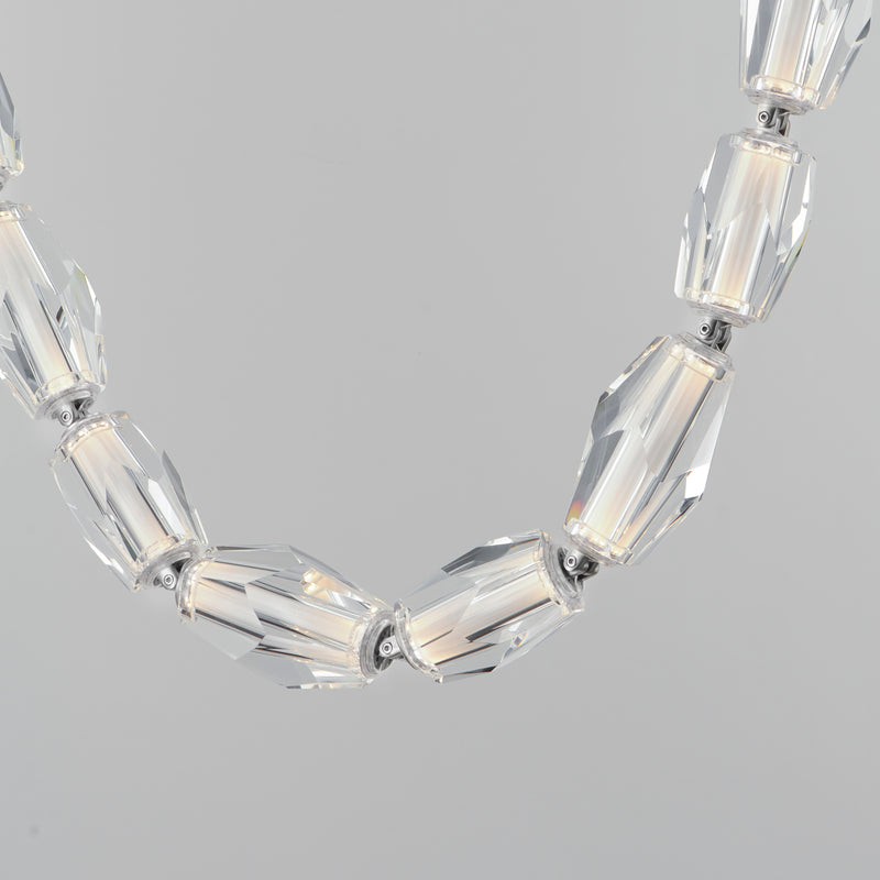 Dolce Vita LED Bead Pendant Polished Chrome 132 Inch By Studio M Detailed View