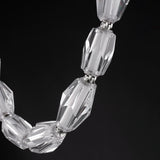 Dolce Vita LED Bead Pendant Polished Chrome 84 Inch By Studio M Detailed View