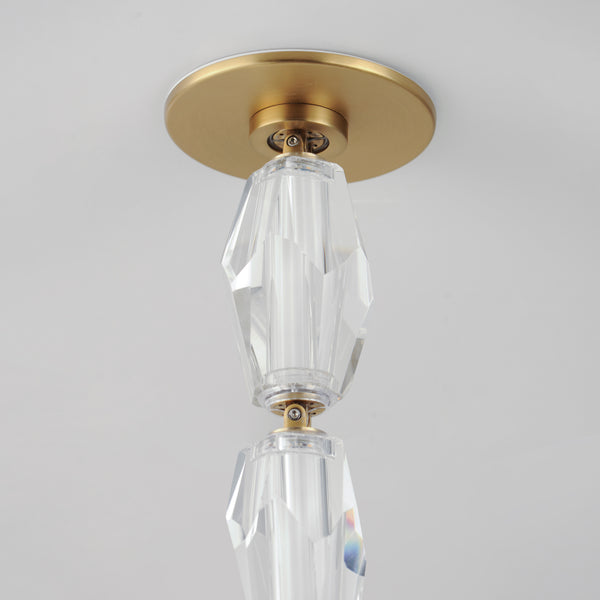 Dolce Vita LED Pendant Small Gold By Studio M Detailed View