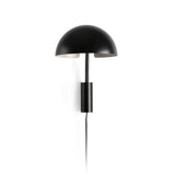 Dominica Wall Sconce with Arm Small Black by Faro Barcelona