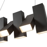 Domino Linear Pendant Black By Kuzco - Detailed View