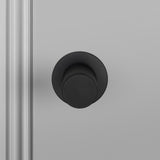 Door Knob Set Linear Welders Black By Buster And Punch Front View