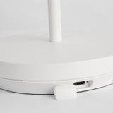 Doppia Accent Rechargeable Table Lamp Matte White Visual Comfort Modern Type C Port