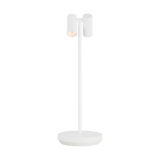 Doppia Accent Rechargeable Table Lamp Matte White Visual Comfort Modern