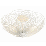 Doral 3 Light Semi Flush Mount By Crystorama Down View