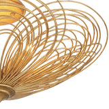 Doral 3 Light Semi Flush Mount Renaissance Gold By Crystorama Detailed View