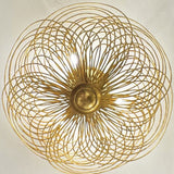Doral 3 Light Semi Flush Mount Renaissance Gold By Crystorama Down View