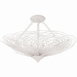 Doral 6 Light Semi Flush Mount Matte White By Crystorama