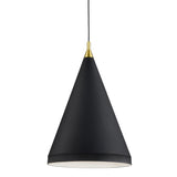 Dorothy Tall Pendant Light By Kuzco Large BK
