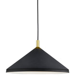Dorothy Wide Pendant Light By Kuzco Medium BK