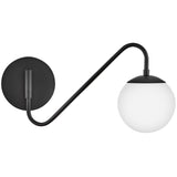 Dottie Wall Sconce Black By Lark Living - Side View1