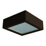 Double Ceramic Flush Mount by Geo Contemporary - Coffee ceramic