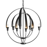 Double Cirque Chandelier in Black by Hubbardton Forge