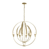 Double Cirque Chandelier in Modern Brass by Hubbardton Forge