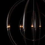 Double Cirque Large Scale Chandelier detail in Dark Smoke, by Hubbardton Forge