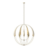 Double Cirque Large Scale Chandelier in Modern Brass by Hubbardton Forge