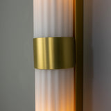 Double Louise Wall Light - Satin Brass