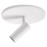 White Downey 1-in Semi-Flush Mount By Kuzco