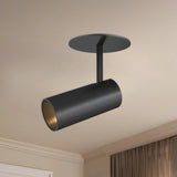 Black Downey 2-in Semi-Flush Mount By Kuzco in Room