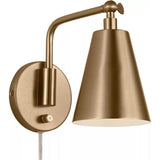Drae Task Wall Sconce — Satin Brass