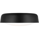Draper Flushmount — 15 7/8", Milk, Midnight Black