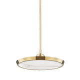 Draper Pendant - 15.5 Inch - Aged Brass by Hudson Valley