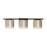 Draughtsman Bath Vanity Light Natural Wood/Charcoal by Maxim Lighting