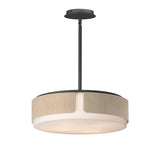 Draughtsman Semi Flush Pendant Natural Wood/Charcoal by Maxim Lighting