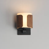 Draughtsman Wall Sconce Walnut / Black by Maxim Lighting