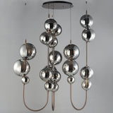 Dreamer LED Cord Hung Pendant Black Chrome Without Light By Studio M