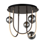 Dreamer LED Flush Mount Black Chrome By Studio M