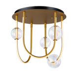 Dreamer LED Flush Mount Natural Aged Brass By Studio M