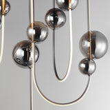 Dreamer LED Rectangular Pendant Black Chrome By Studio M Detailed View