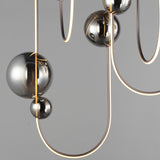 Dreamer LED Rectangular Pendant Black Chrome By Studio M Detailed View 1