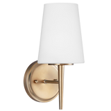 Driscoll One Light Wall Bath Sconce Satin Brass By Generation Lighting