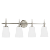 Driscoll Wall Bath Sconce Large Brushed Nickel By Generation Lighting