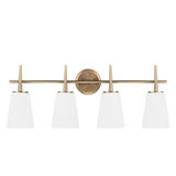 Driscoll Wall Bath Sconce Large Satin Brass By Generation Lighting