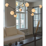 Drop Bulp Chandelier Large Grey by 101 Copenhagen - Lifestyle View 10