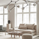 Drop Bulp Chandelier Large Grey by 101 Copenhagen - Lifestyle View 3