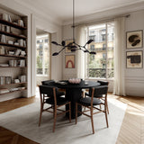 Drop Chandelier Small Burned Black by 101 Copenhagen - Lifestyle View 5