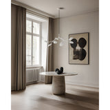 Drop Chandelier Small White by 101 Copenhagen - Lifestyle View 1
