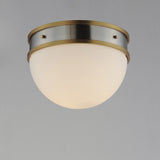 Duke Flush Mount Satin Nickel / Satin Brass by Maxim Lighting