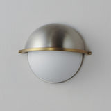 Duke Half Wall Sconce Satin Nickel / Satin Brass by Maxim Lighting